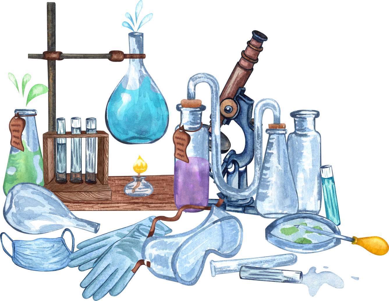 Laboratory Tools Illustration